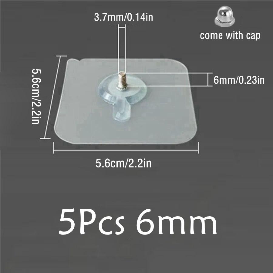 5/10 ks Šrouby zdarma Samolepící závěsné háčky Křížový steh pro malování Fotorámeček Bez díry Víceúčelové pevné nástěnné háčky