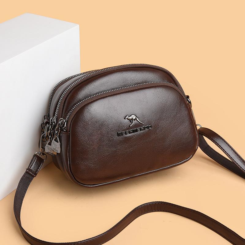 Soft leather small bag women's new fashion women's messenger bag versatile shoulder satchel