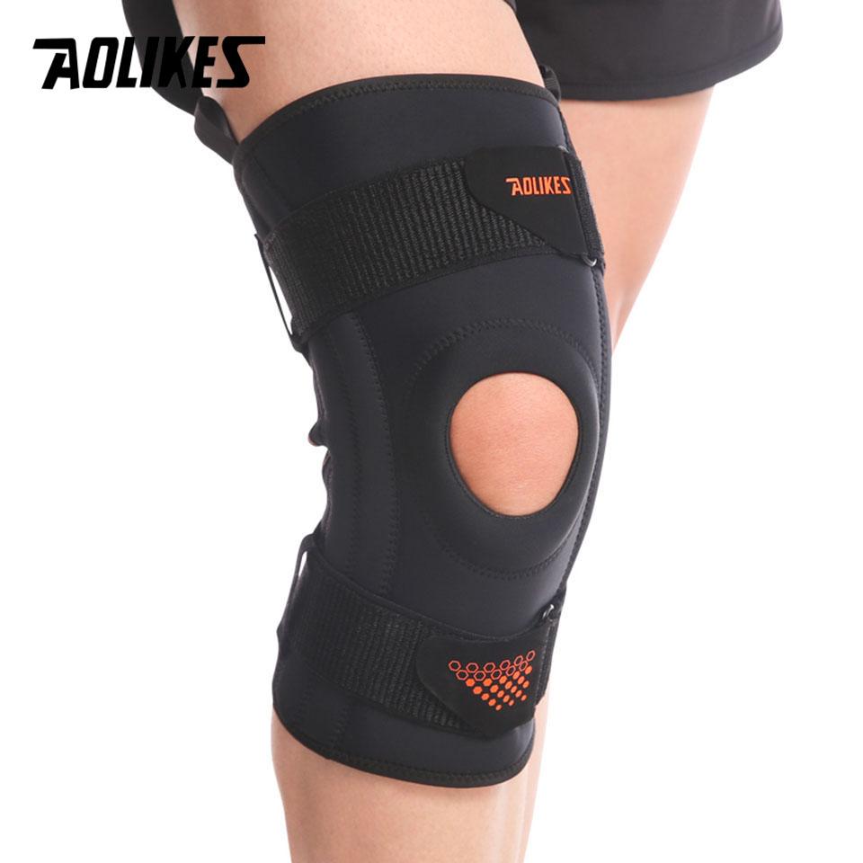 AOLIKES 1PCS Knee Brace, Knee Support for Stability, Meniscus Injuries, Minor ligament Sprains for Men & Women