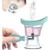 Eye Wash Cup, Silicone Manual Air Pressure Eye Wash Kit- Blue