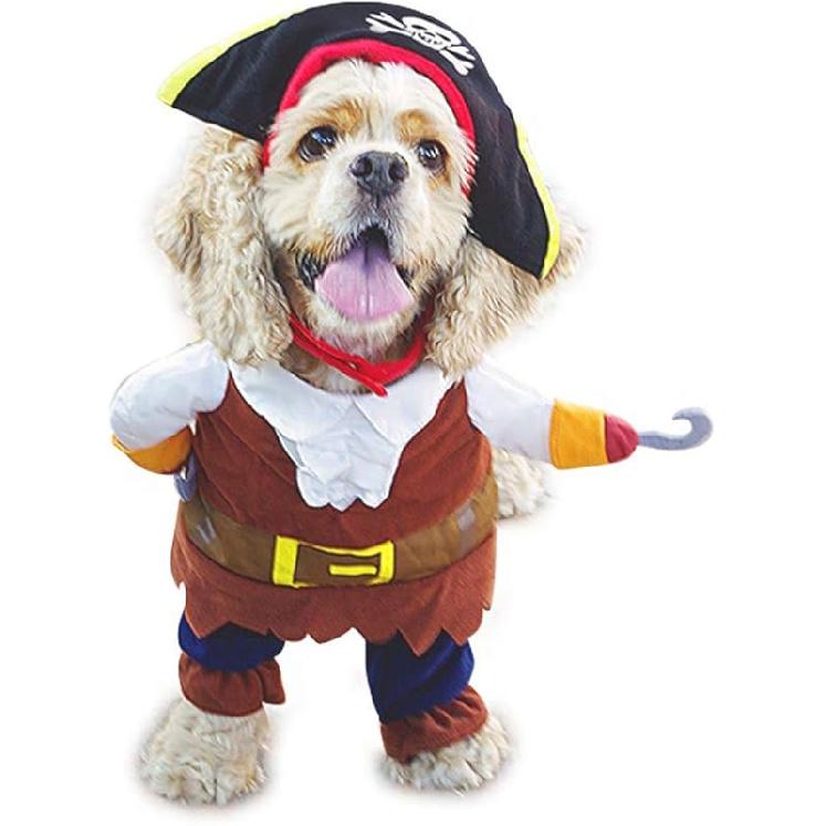 

SEIS Pet Pirate Suit Pirates Dog Corsair Dressing up Party Costume of The Caribbean Style cat Costumes (XL) S