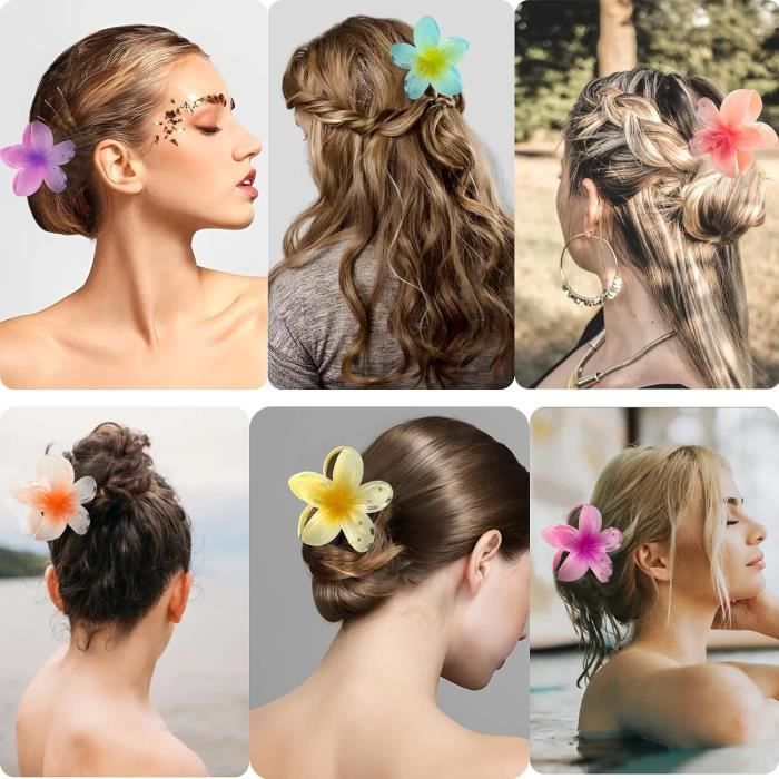 Hair Clips - ANNEFLY - 6 Pieces - High Quality Plastic - Comfortable - Optimal Grip