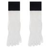 Unisex Autumn Split-Toe Over-the-Knee Socks: Solid Color, Non-Slip, Odor-Resistant, Antibacterial, Breathable, Versatile Casual Wear