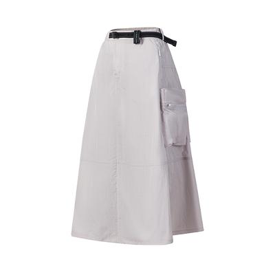 Explore Fashion Trend Minimalist Classic Retro Workwear Versatile Comfortable Woven Loose Casual Long Skirt Women Skirts A11W627303FGY