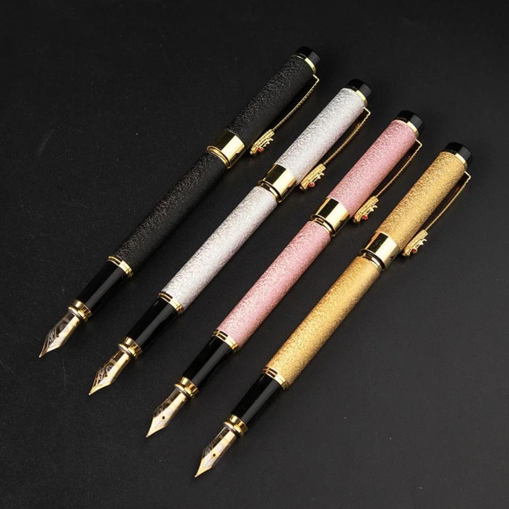STONEGO Luxe Draak Kristal Diamant Inkt Vulpen Kantoor Zakelijke Mannen Handtekening Metalen PenGoed product