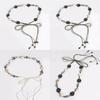 Bohemian Ethnic Waist Rope Belt With Handcrafted Splicing And Tie Closure For Daily Casual Use