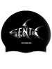 SENTI [Sc-2639] Shark Crew Bk Silicone Swim Cap
