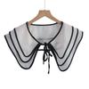 Female Shirt Blouse Fake Collar for Women Small Scarf Casual False Collar Female Shirt Detachable Collar Shoulder Shawl Cape