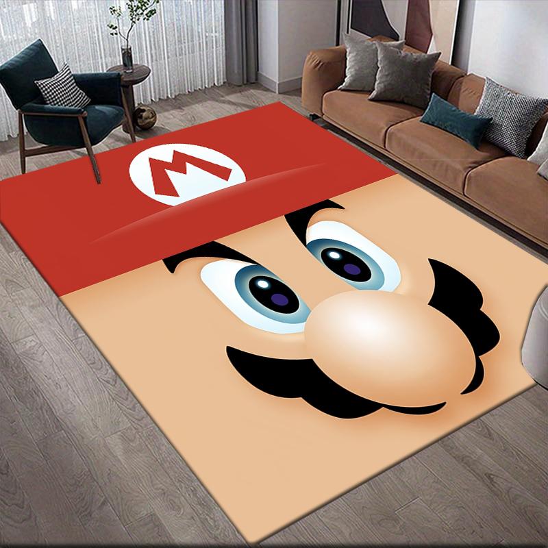 Mario Classic Pose Area Rug, Mario Fan Cozy Carpet, Great Gift.chl