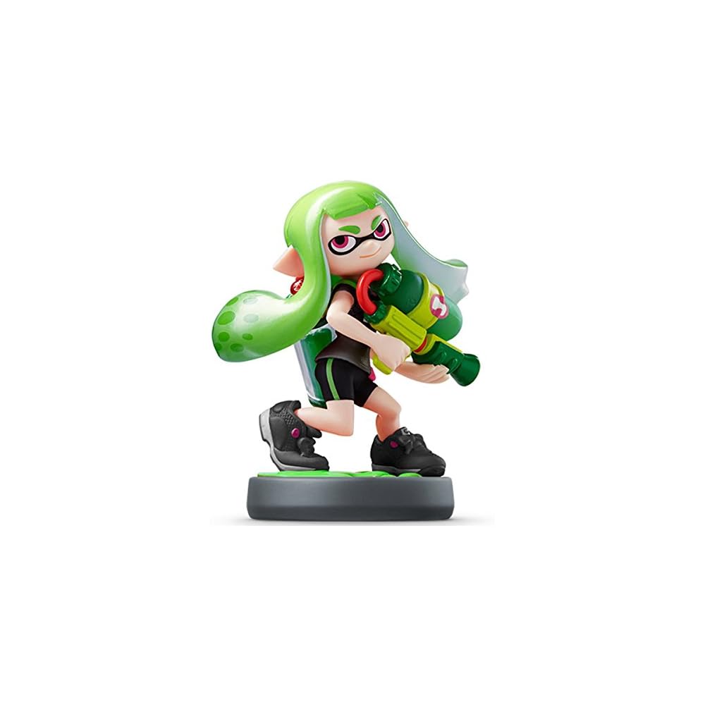 Amiibo Girl Splatoon Series Lime Green Collectible Figure