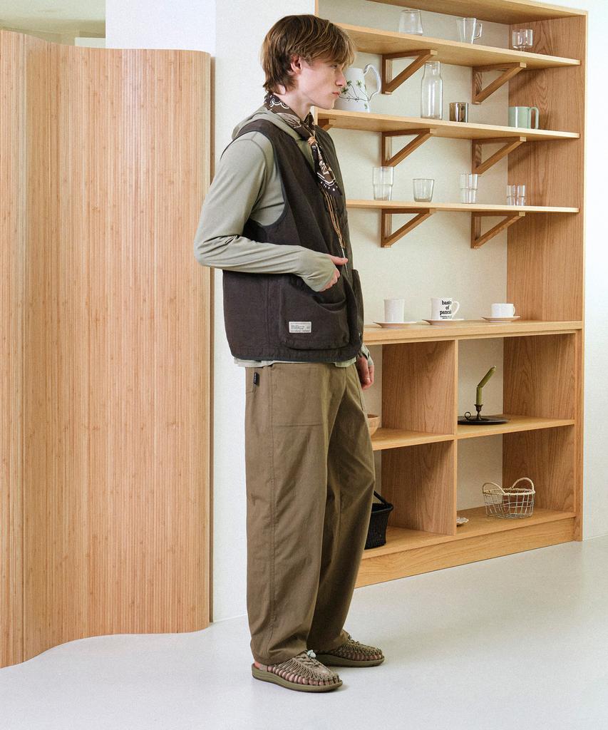 HELEMENT Comfy Straight Pants (Tan)