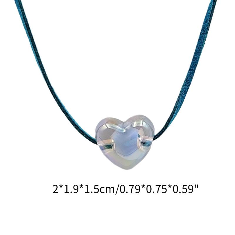 Stylish Heart Pendant Choker Unique Neck Jewelry Eye-Catching Accessory Heart Pendant Necklace Perfect for Any Occasion