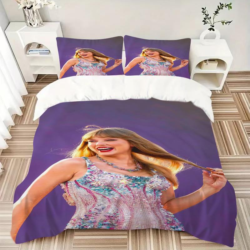 3Pcs Taylor Swift Performance Bedding Sets For All Sizes New 3D Printed Bed Cover Comforter Duvet Cover Pillowcase Bedroom Decoration