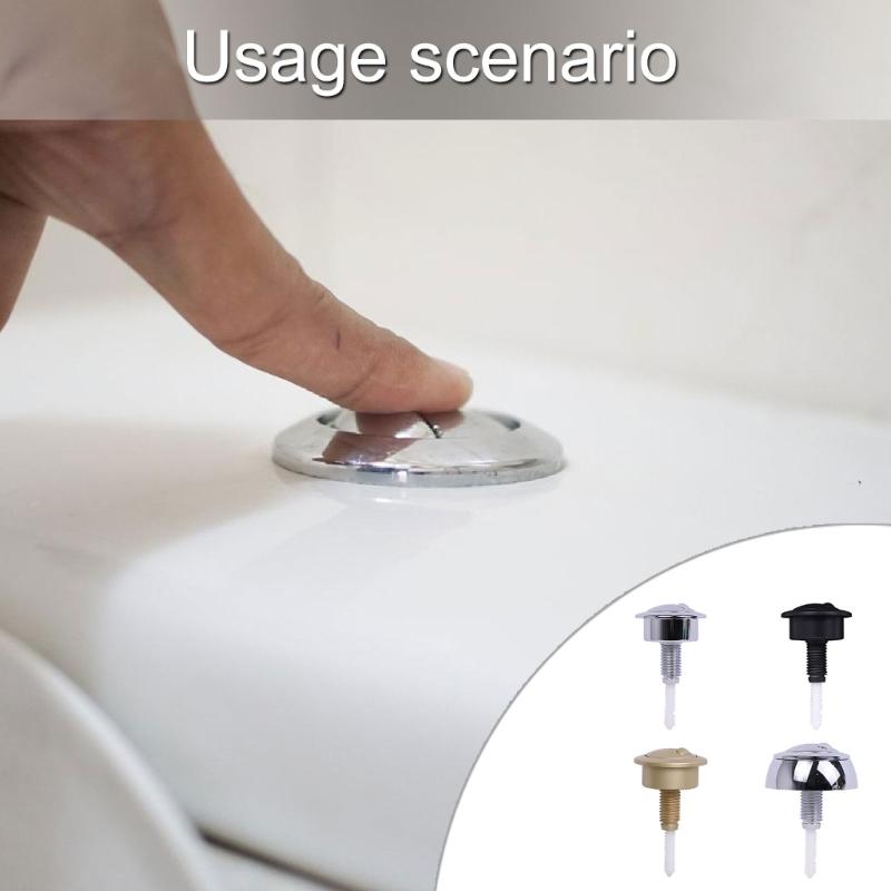 Water Saving Double Flush Toilet Button Water Efficient Button Upgrades for Quick Replacement on Tank Top Press Switches