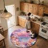 Ocean World Pattern Round rug,Carpet Rug for Living Room Bedroom Playroom ,Non-slip Floor Mat,Holiday Gifts and Birthday Gifts.