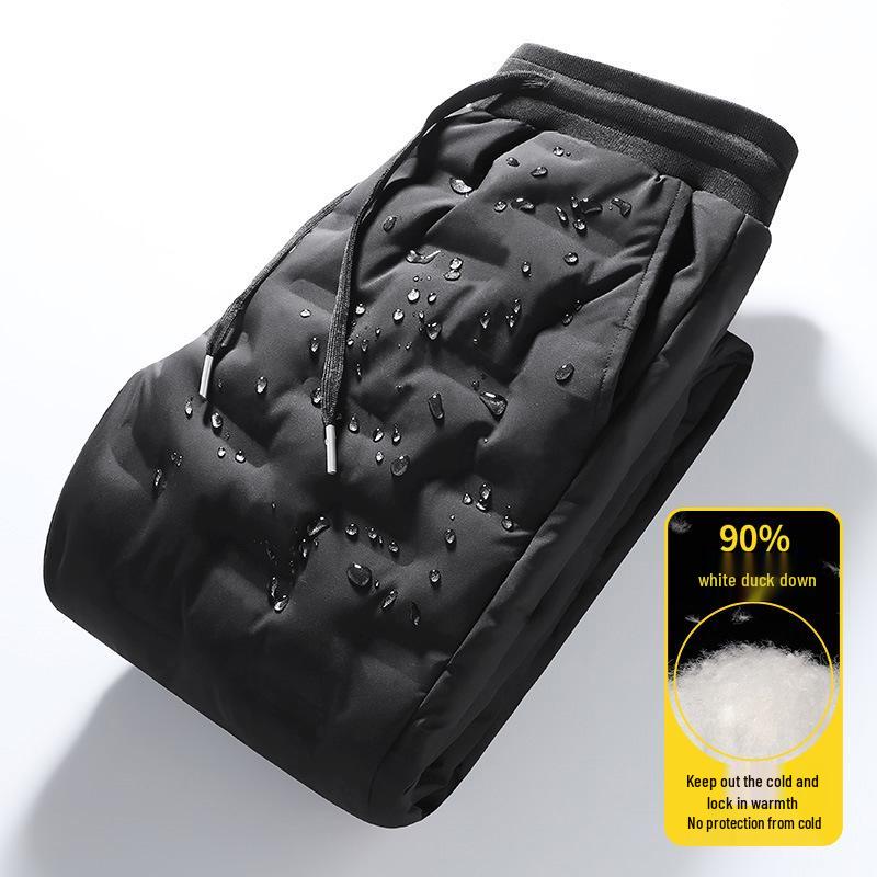 Pantalones de Moda para Hombre de Invierno Impermeables y a Prueba de Nieve con Forro de Terciopelo