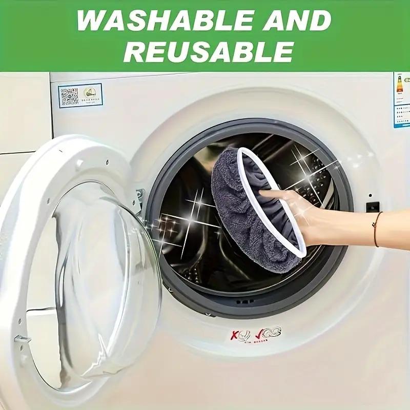 3Pcs reusable mop replacement pads, washable, durable and high absorbency. Suitable for dry and wet use at home, hotel, school and restaurant.