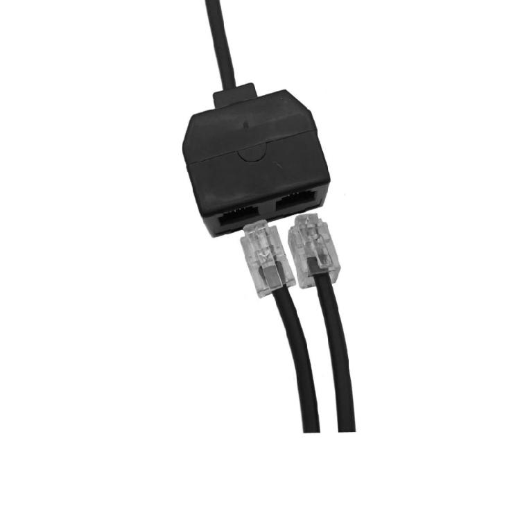 Compactly RJ9 Telephone Training Adapter Y Splitter for Easy Setups and Reliable Connection in Office Environment