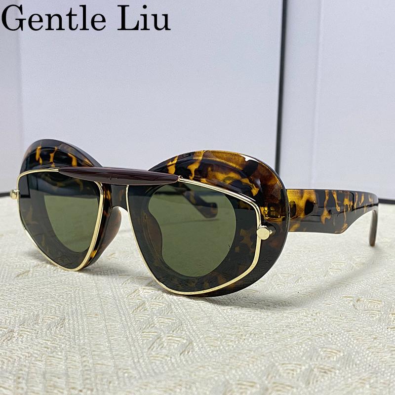 

Сексуальные солнцезащитные очки в стиле панк «кошачий глаз» для женщин 2025 года, роскошные брендовые новые спортивные солнцезащитные очки Y2k с двойной оправой для мужчин, защитные очки, оттенки UV400