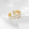 European & American Retro Open Adjustable Zircon Ring - Hip-Hop Style for Women