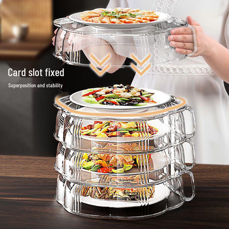 Breathable Dual-Use Food Cover: Insulating, Multi-Layer, Dust & Insect Proof for Kitchen and Dining Table