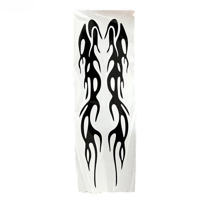 1Pair Flame Strips Car Stickers Auto Body Bumper Windows Motorcycle Laptop Walls Vinyl Film Decal Car Tuning Accessories