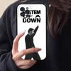 Band S-System of a D-Down Phone Case Black Soft Silicone TPU Phone Case For IPhone 11 12 13 14 15 16 17 Pro Plus Mini Max