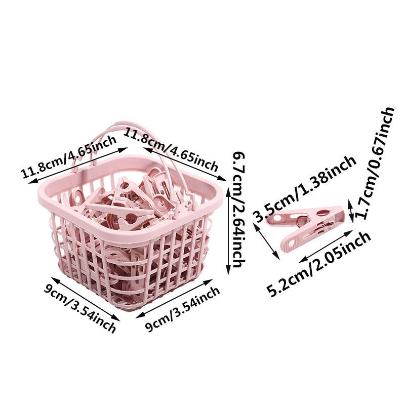 30Pcs/Pack Clothes Drying Clip Balcony Windproof Strong Drying Clips Outdoor Drying Underwear Socks Scarf Fixing Clip