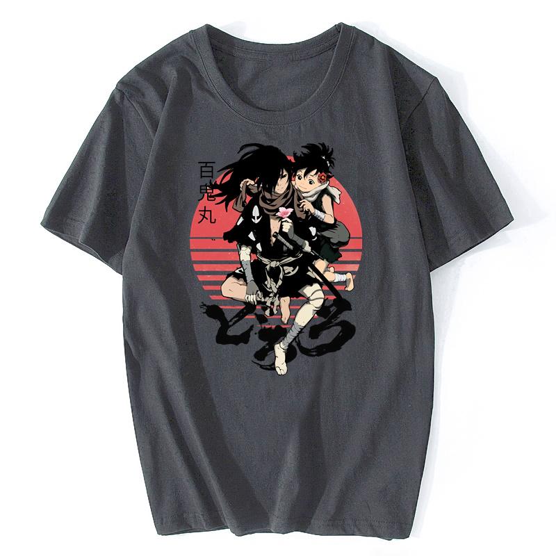 Vintage Anime Dororo Tričko Pánské Měkká Bavlna Úžasné Mnaga Tričko Krátký Rukáv Hyakkimaru Samurajské Tričko Topy Harajuku