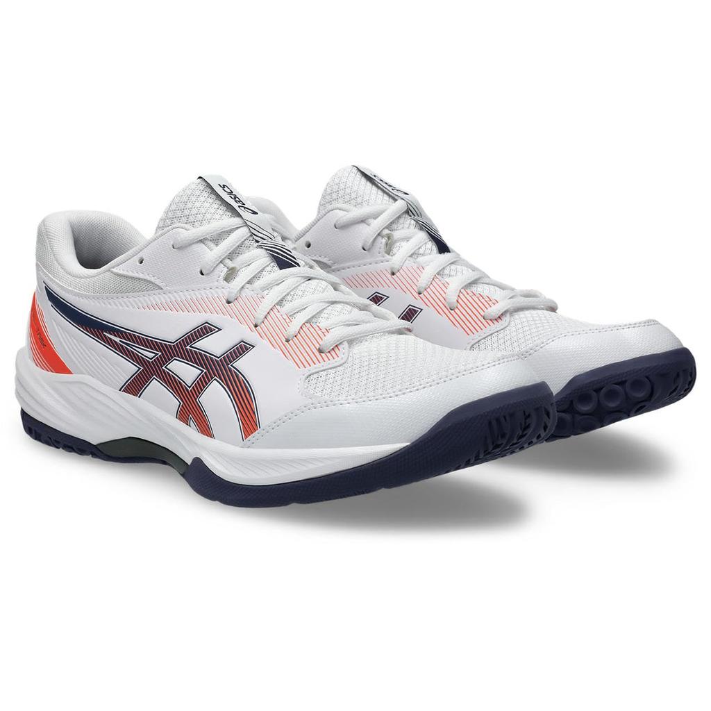 ASICS 4 Indoor Sports Size 101 2E GEL-TASK Shoes, 1071A103, Men's, (White/Indigo Fog), 27.0 cm,