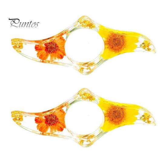 1Pc/2Pcs Book Page Holder Dried Flower Resin Thumb Ring Page Holder Flower Bookmark Reading Accessories for Book Lovers Readers