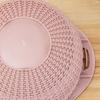 1 Set Stainless Steel Drain Basket Double-layered Rotatable Anti-skid Bottom Kitchen