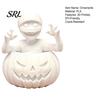 Einzigartiges Tischdisplay-Stück 3D-gedruckte Kürbisjunge-Figur, Unbemalte weiße DIY-Statue, Kreative Halloween-Party-Dekoration Mumien-Skulptur,