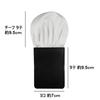 [Michiko London] Wedding White Tie and Pocket Square Set, Formal Wear, Bridal, White, One-Touch, Water-Repellent, Silk Blend, Smart Formal, Blade