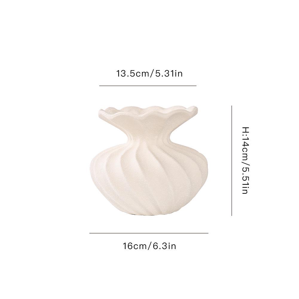 

Высококлассная французская керамическая ваза для минималистичных гостиных – Художественное оформление сухоцветами и гидропонными цветами