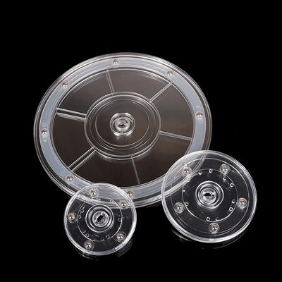 Plattenspieler Transparent Acryl 360 Rotierenden Display-Ständer Runde Basis Lazy Schmuck Decor Schwenk Platten Möbel Hardware