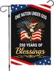250 Years of Blessings Garden Ag, Double Sided Outdoor Ag For, 12X18 Inch XXQ