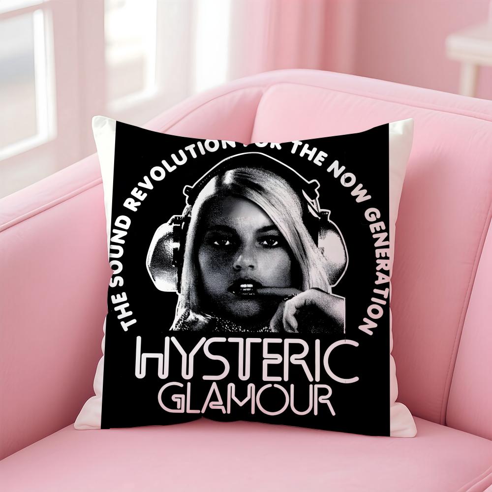 Brand H-Hysteric G-Glamour Cushion Cover Comfortable Reversible Pillow Cover Ideal for Car Sofa Bedroom & Beyond