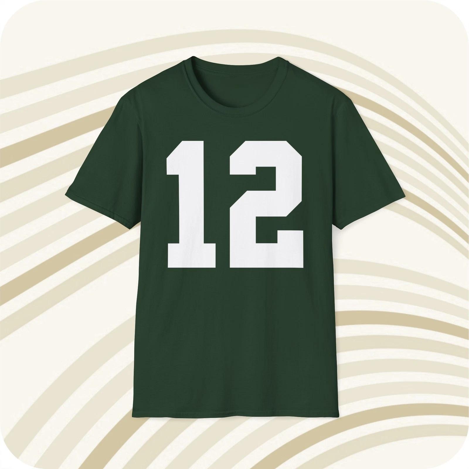 Aaron Rodgers Green Bay Packers #12 NFL Jersey T shirt - Front & Back Print 4XL