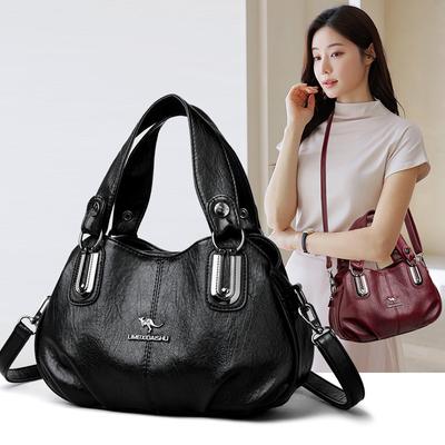Winter New Handbag Women's Shoulder Messenger Bag Fashion Versatile Middle-aged and Elderly Mother Hand Bag Women's Small Satchel