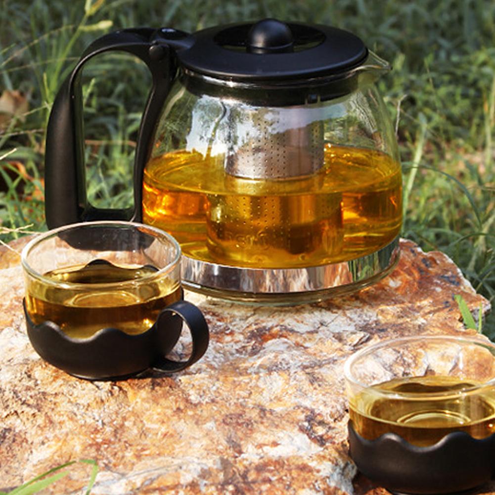 0.7L/ 1.5L Heat Resistant Kitchen Supplies Tea For Teapots Home Garden Kitchen,Dining Bar Teaware Tea Glass Teapot Tea Kettle