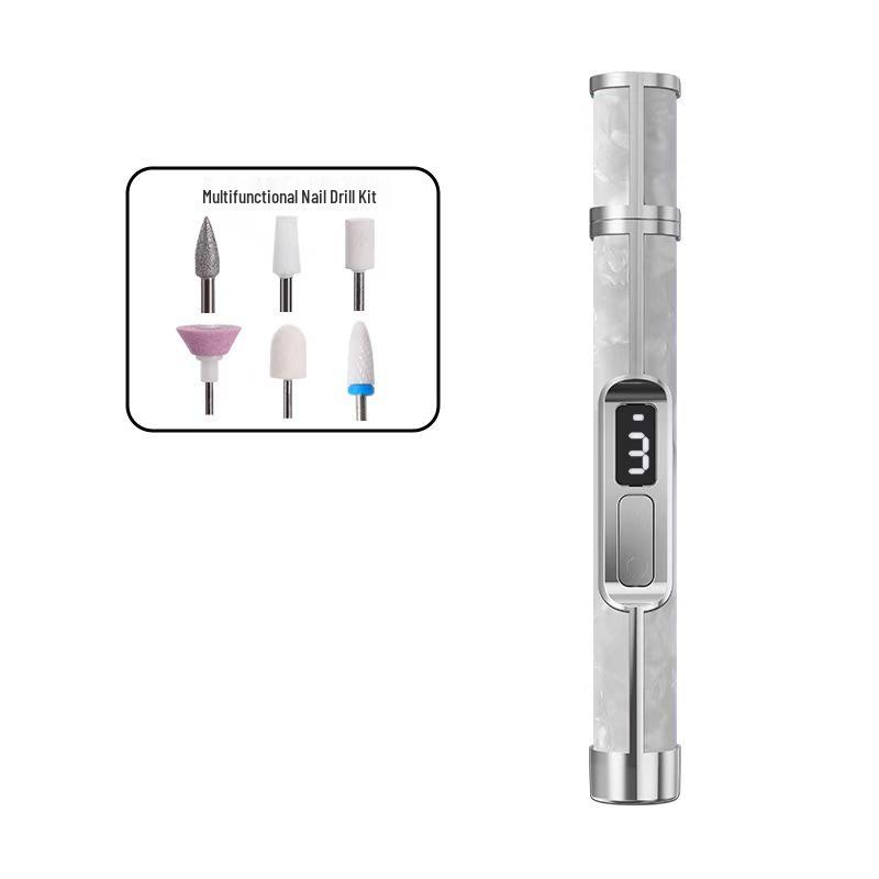 Portable Rechargeable Nail Grinder: Professional Manicure, Polishing, Dead Skin Removal, Nail Repair Tool Set.