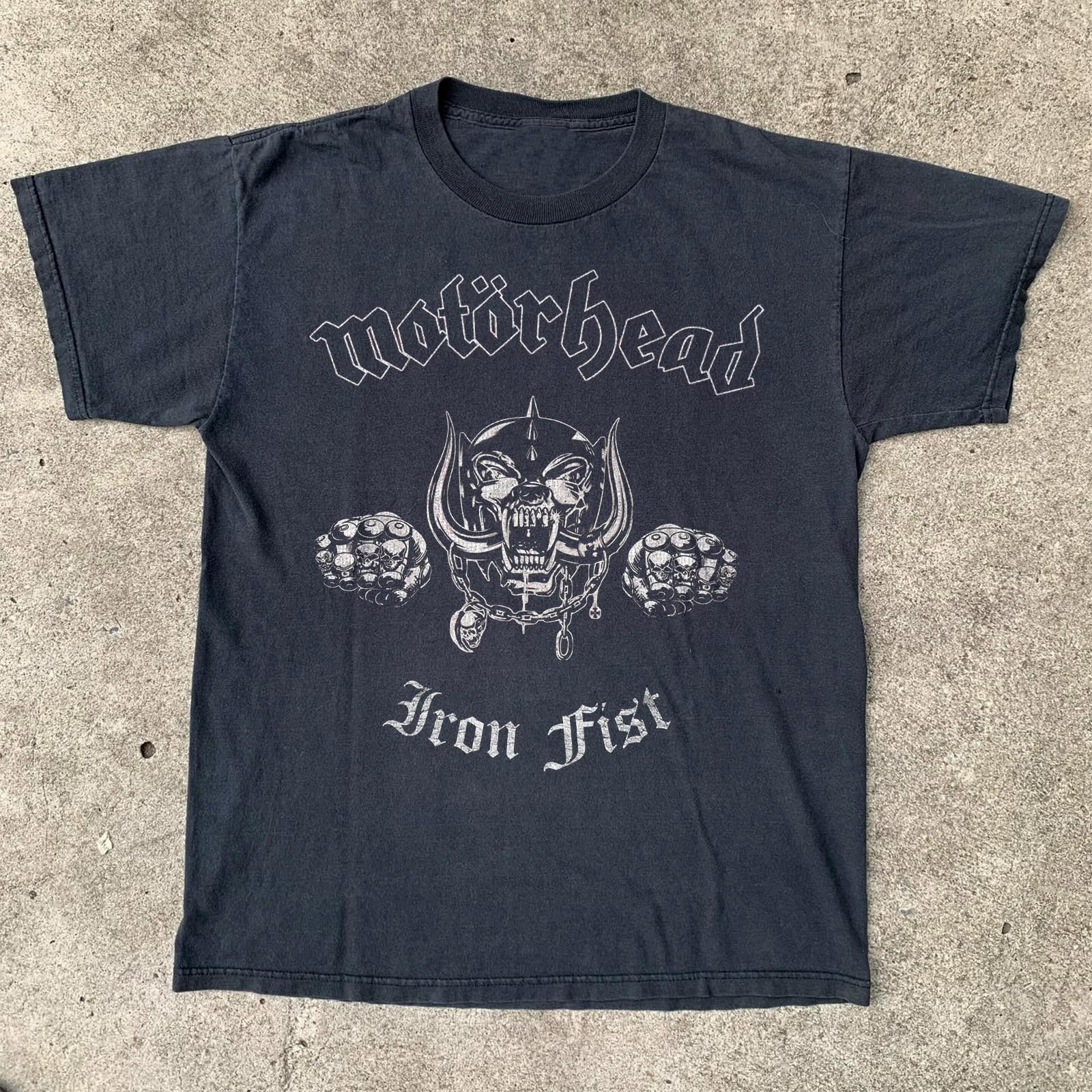 Motorhead Iron Fist Logo Black Unisex T-shirt Size S-5XL XXXL