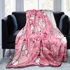 1 Stück, Rosa Hase Herz-Druck Decke Heimdekoration, Sofadecke, Outdoor-Decke, Geschenk für Sie Ihn, Flanelldecke, Geeignet für Schlafzimmer,
