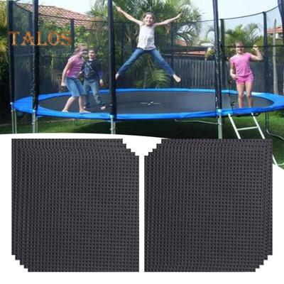 1 Set Trampoline Repair Kit with Square Patch Scraper Glue Wiper Gloves Waterproof Self-Adhesive Trampoline Tear Hole Covering Patch