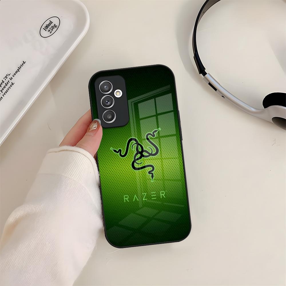 R-Razer Handyhülle Glas Für Samsung S24 S26 S23 S20 S25 S21 S22 Ultra Fe Plus A05 A06 A16 A26 A36 A56 Hülle
