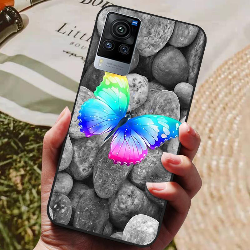 For Vivo X60 Pro Global Version Case Cat Wolf Painted Soft Silicone Phone Cases for Vivo X60 Pro Back Cover X60Pro V2046 Coque