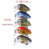 5-teiliges verpacktes Rock-Köder-Set 2,7CM-1,5G Kunstköder - Kleiner fetter simulierter Fisch
