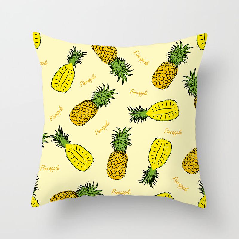 Home Supplies Cute Pastoral Cactus Print Pillow Cover Sofa Cushion Cover
