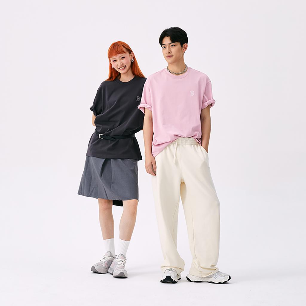 New MLB Boston Red Sox Basic Collection SS25 T Shirt Unisex Charcoal Gray 3ATSB0253-43CGS